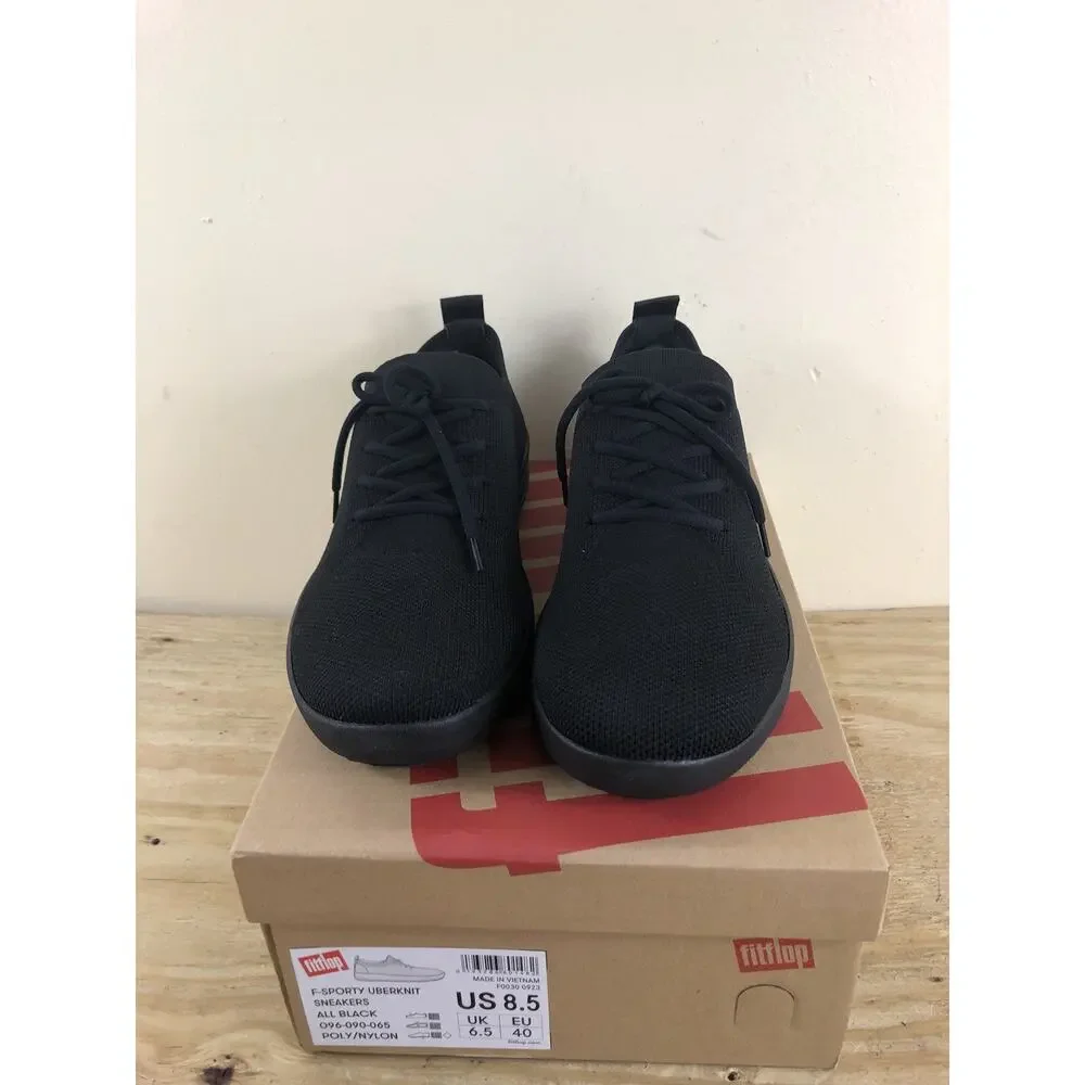 New Fitflop Sneakers 8.5 Black F Sporty Uberknit Low Tops